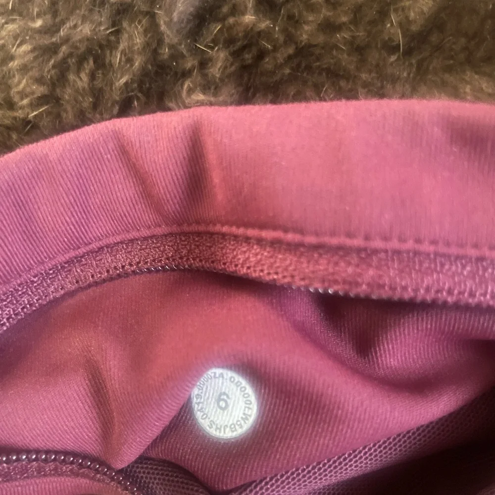 Lululemon Burgundy Yoga Pants - Picture 6 of 9